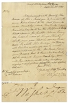 George Washington Letter Signed, One Day Before the British Captured Philadelphia -- ...keep the most vigilant lookout...